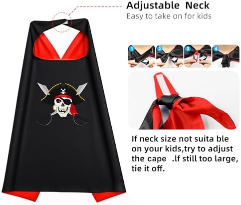 Rio Rand Cartoon Pirate Satin Cape