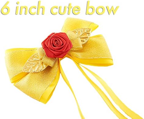 JiaDuo Princess Costume Accessories Halloween Hair Bow Glove Set