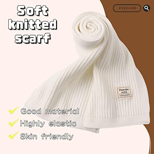 Peecabe - Soft Knit Winter Scarf for Kids with Strip Design