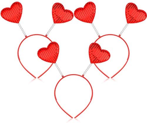 Valentines Day Red Heart Headband