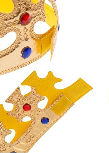 Regal Gold King Crown Royal Party Accessories for Boys Girls