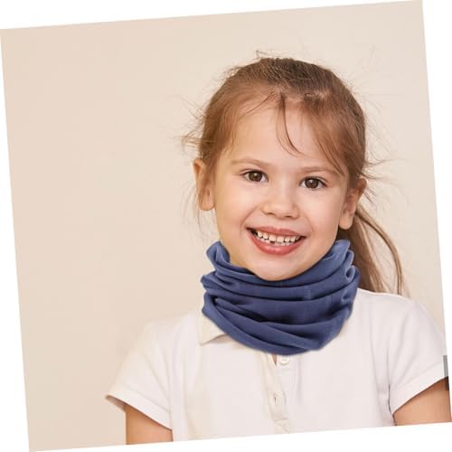 TOVINANNA Windproof Scarf for Boys - Cotton Blue