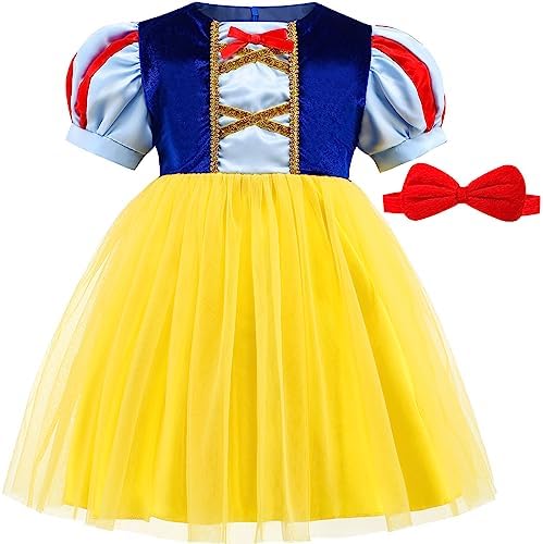ICECUTE Princess Snow White Costumes for Toddler Girls - Adorable and Durable