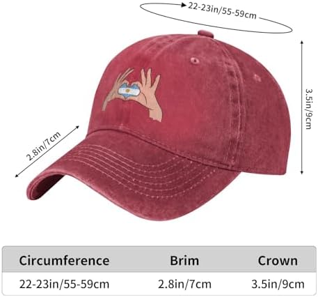 Holding Love in Your Hands Flag of Argentina Baseball Cap