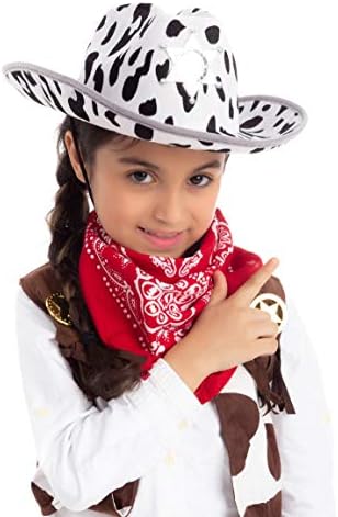 Halloween Spooktacular 2-Piece Felt Cowboy Hats for Kids Adults