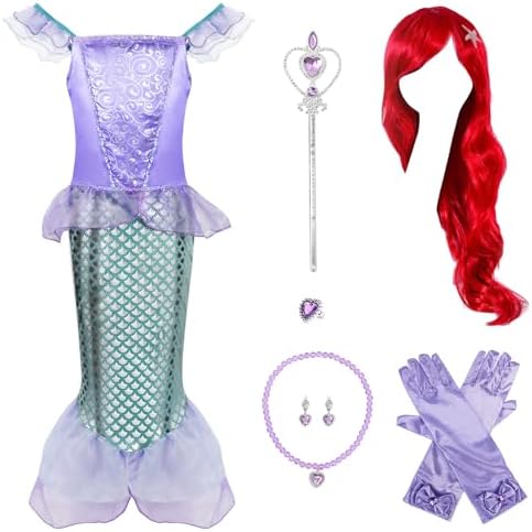 Jeroesja MermaidCOST Princess Dress for Girls