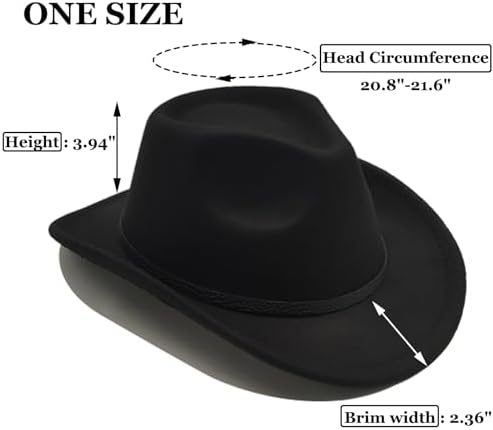 Willheoy Kids Cowboy Hat for Girls Boys