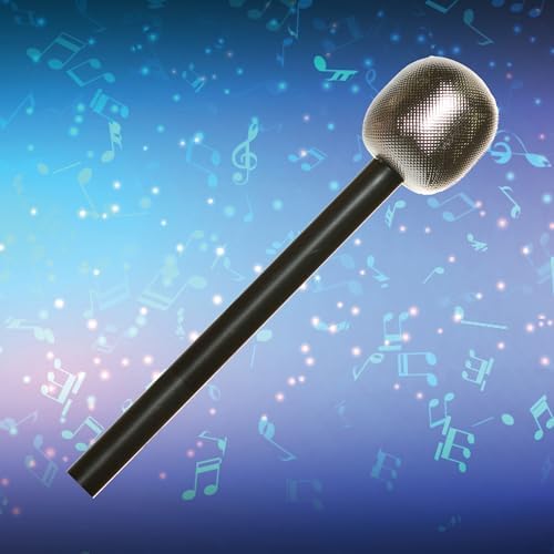 GLow in the Dark Halloween Sound Effects Gold and BlackMicrophone