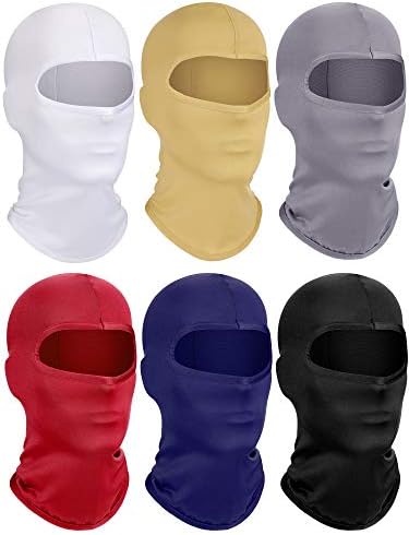 Geyoga 6-Piece Ski Mask Kids Balaclava Winter Face Covering