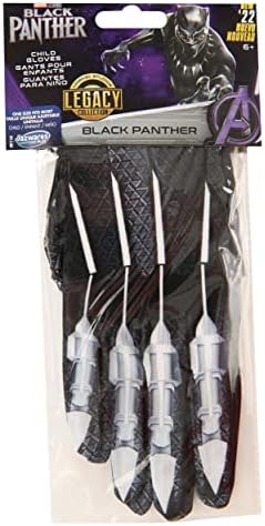 IPG Boys Black Panther Halloween Costume Gloves
