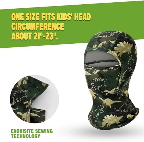 Dinosaurs Balaclava Ski Face Warmer for Kids
