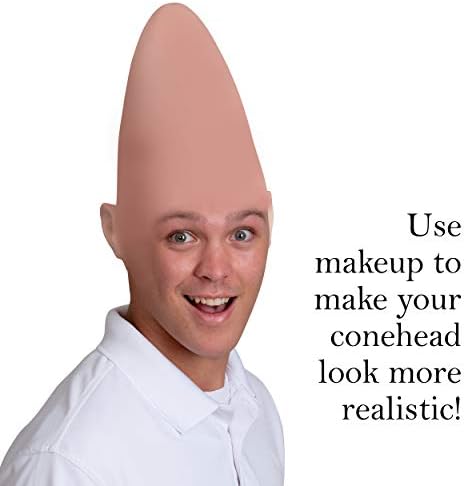 Alien Cone Headpiece - Stretchy Non-Toxic Headcap for Halloween More