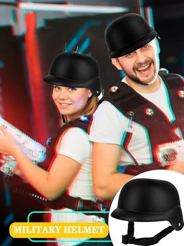 2 Pieces Plastic Military Hats Halloween Soldier Costume Army Party Supplies