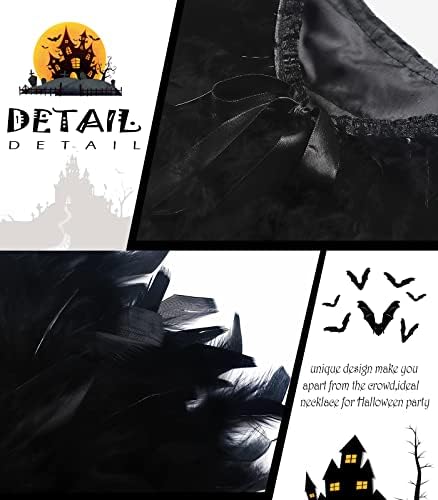 LVOW Kids Black Flakes Gothic Shawl - Halloween Party Costume
