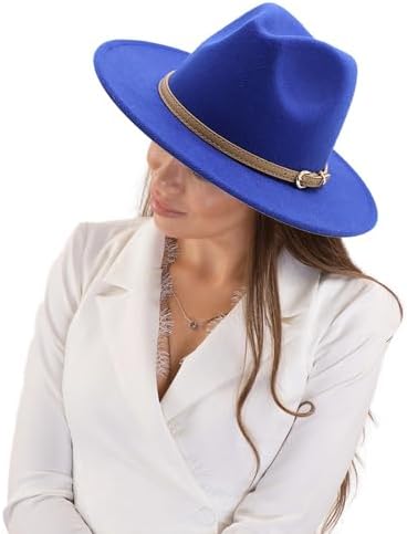 Adjustable Wide-Brim Fedora Hat for Kids