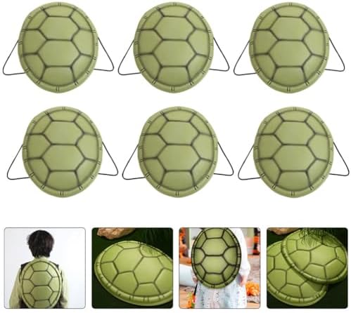 TOYANDONA Turtle Shell Ninja Costume for Kids 6PCS Halloween Accessories