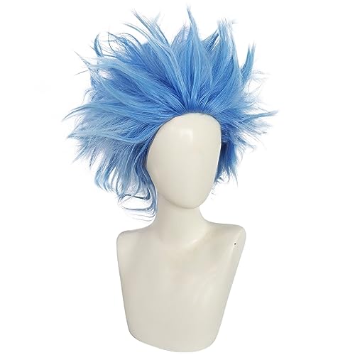 Distinct Blue Anime Wig for Cosplay Halloween Party and More