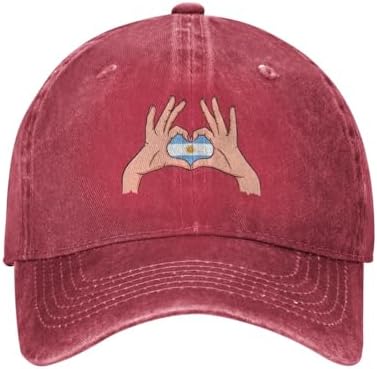 Holding Love in Your Hands Flag of Argentina Baseball Cap