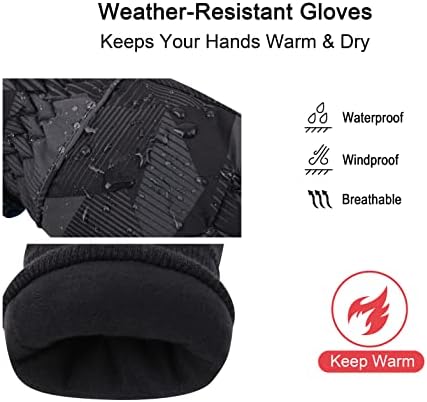 Lullaby Kids - Waterproof Winter Gloves for Kids Icey Cold Weather Fun