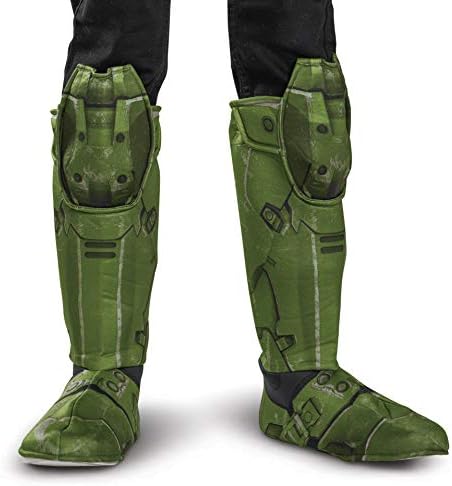 Epic Master Chief Boots Halloween Game-Inspired Kids Footwear Super Soldier Look