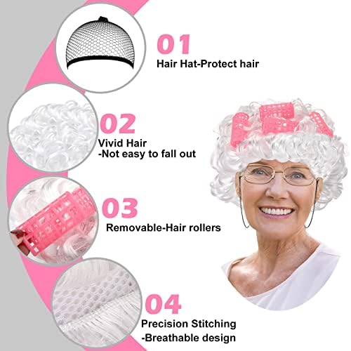 Yingzhao 18-Piece Child Grandma Costume for School Events