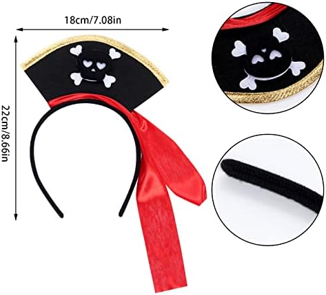 Complete Pirate Costume Accessory Set - 5 Pieces for Kids