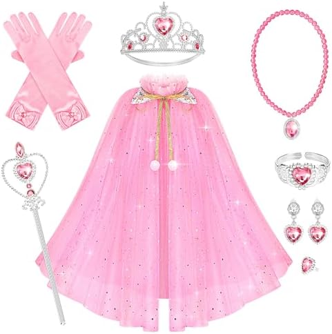 Hapgo 10-Piece Princess Cake Dress Up Set for Little Girls