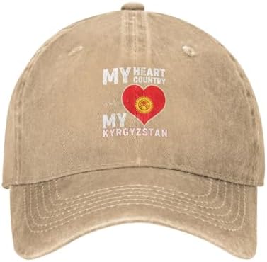 My Heart My Country My Kyrgyzstan Baseball Cap with Four Ventilation Holes