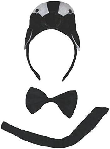 Petitebella Combined Cute Animal Headband Bowtie Tail 3pc Costume