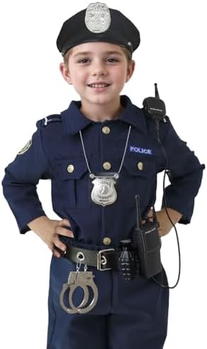 Quescu Police Costume Set for KidsPretend Play Accessories