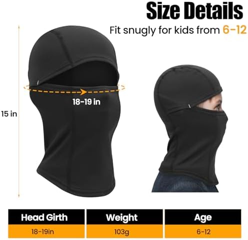 Keep Warm in Winter Kids Balaclava Ski Mask for Boys Girls