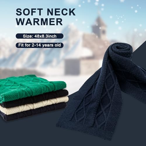 YATANAM Toddler Scarf Warm and Soft Stretch Winter Neck Warmer for Kids