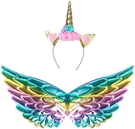Soyoekbt LED Unicorn Princess Dress for Girls