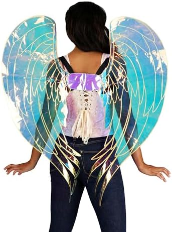 Fun Costumes Adult Iridescent Costume Angel Wings