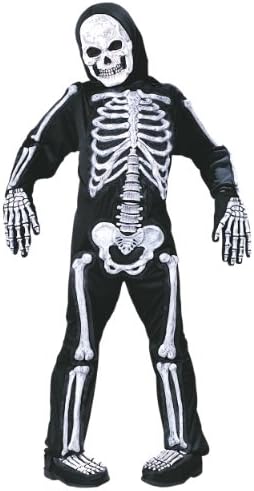 Fun World Kids Skeleton Costume for Girls X-Large 14-16