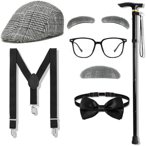 Patemby Old Man Costume for Kids Kids Costume Set