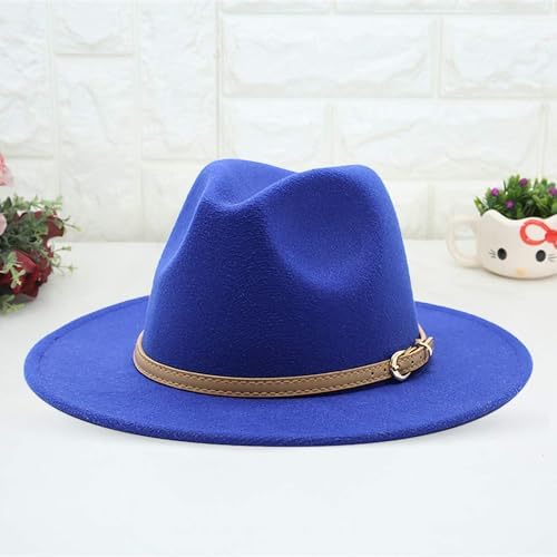 Adjustable Wide-Brim Fedora Hat for Kids