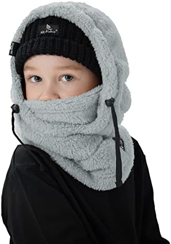 Shy Velvet Ski Mask for Kids Warm Fleece Lined Balaclava