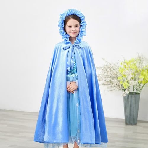 Princess Long Hooded Velocity Girls Halloween Costume Perfect for Dress-Ups