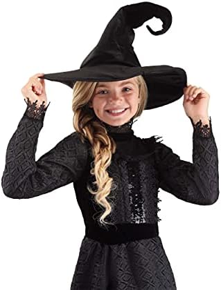 Fun Costumes Kids Witch Hat Deluxe Standard Jumping Into an Enchanted World