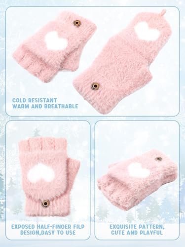3 Pairs Geyoga Kid Fingerless Gloves