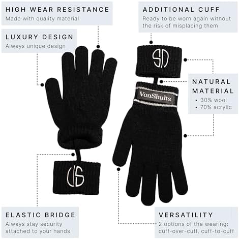 Exclusive Kids Winter Gloves - Soft Merino Wool