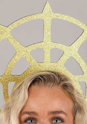Fun easy-to-use Angel Gold Halo Mask for Girls
