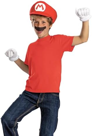 Mario Child Costume Kit - Super Mario Boy Halloween Accessories