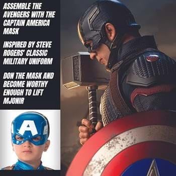 Captain Americas Half Mask - Fun Annotation - Captain Americas Mask for Kids