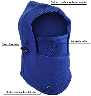 4-Piece Kids Balaclava Hat Set for Winter - Soft Windproof
