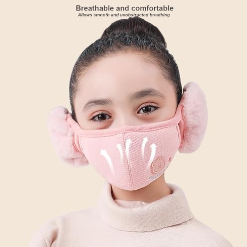 Winter Warm Mask for Teens - Thicken Dustproof Earmuffs for Cold Weather