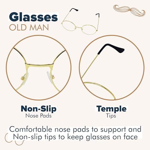 4Es Novelty 100 Days of School Glasses for Kids