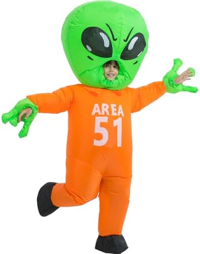 Deluxe Inflatable Alien Costume for Kids