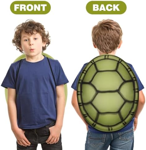 TOYANDONA Turtle Shell Ninja Costume for Kids 6PCS Halloween Accessories